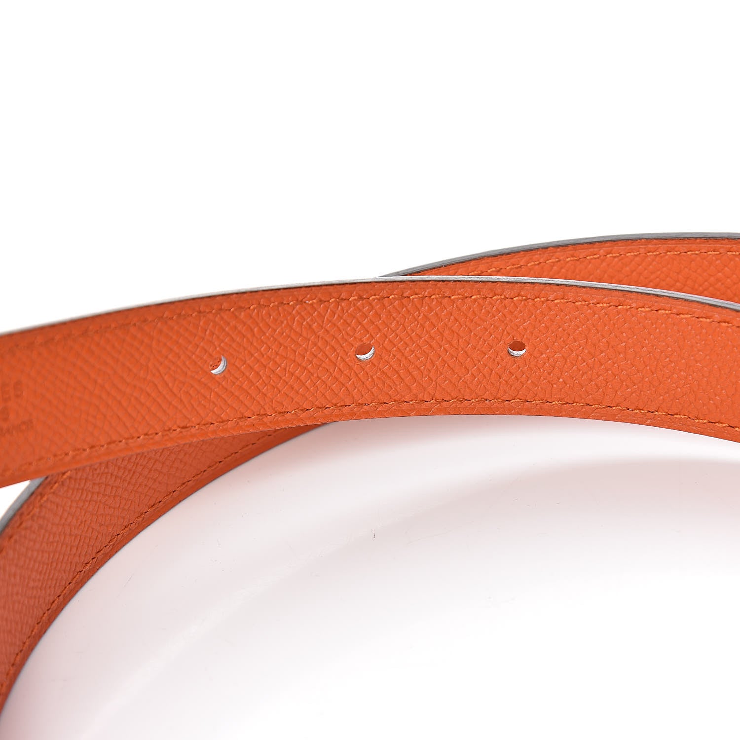 Hermes Swift Epsom 32mm Constance H Belt 75 Craie Orange 5 of 7