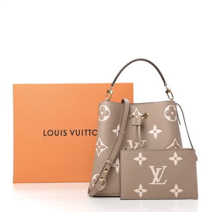 Louis Vuitton Empreinte Monogram Giant Neonoe MM Tourterelle Creme 11 of 11