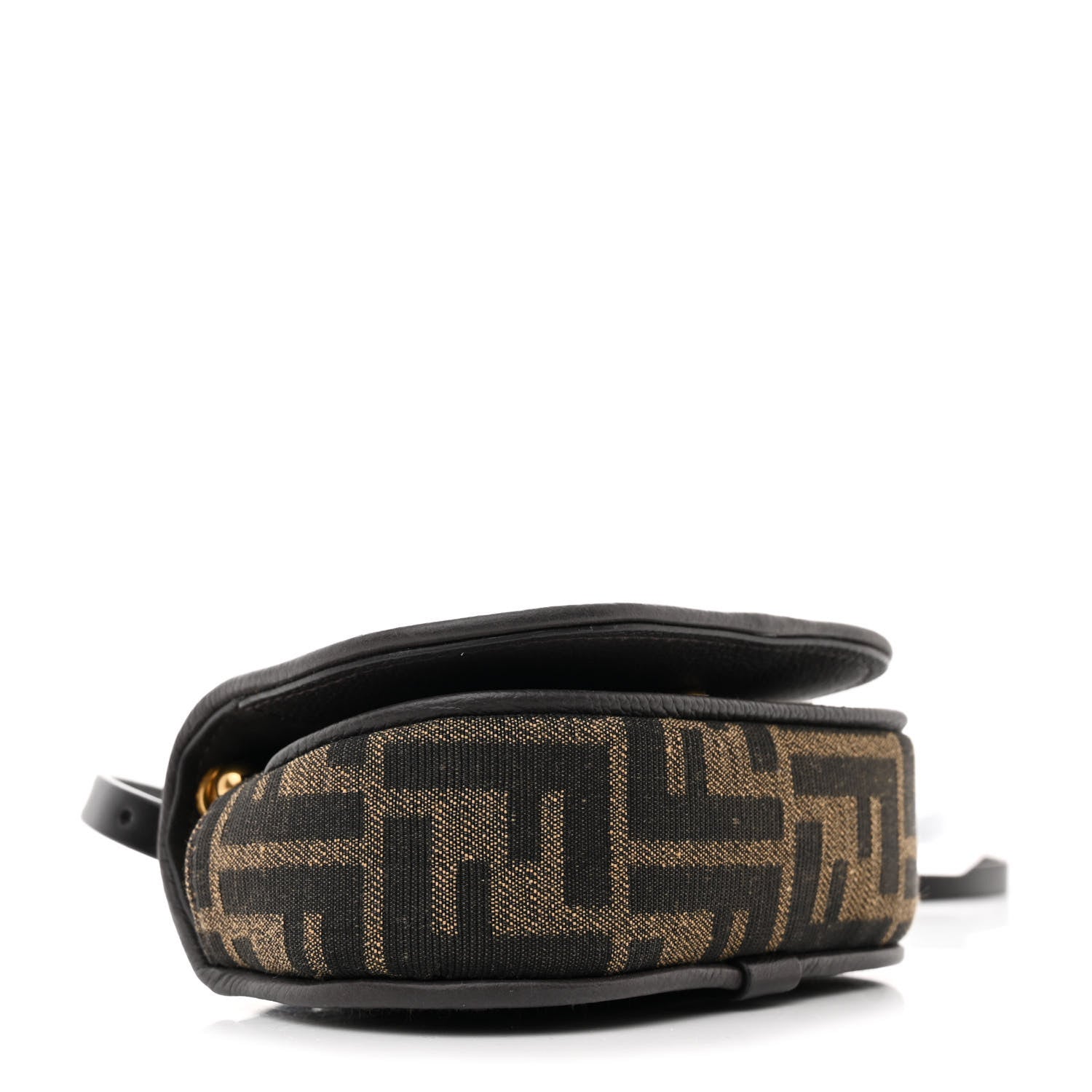 Fendi Fabric Jacquard Vitello Cher Cuoio FF 1974 Nano Fendi C'mon Tobacco Moro Ebano 4 of 11