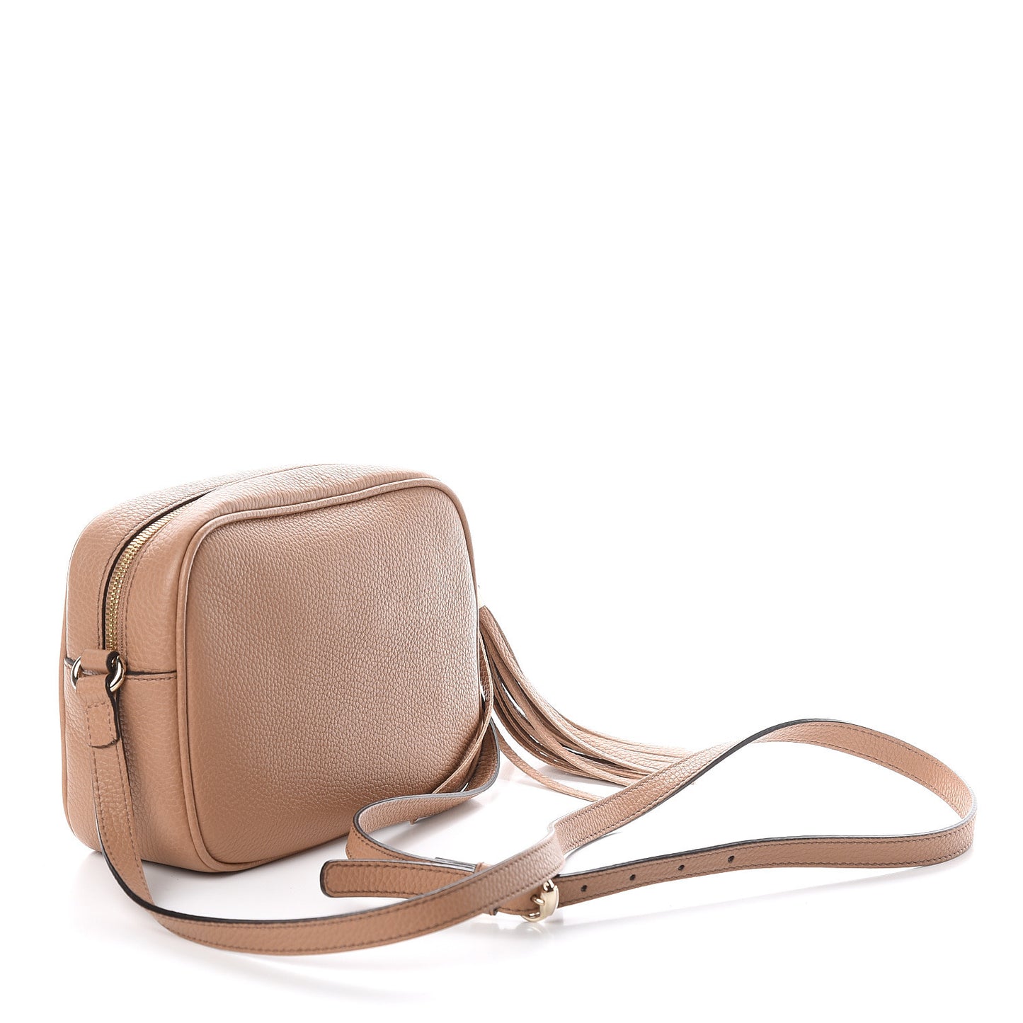 Pebbled Calfskin Small Soho Disco Bag Camelia