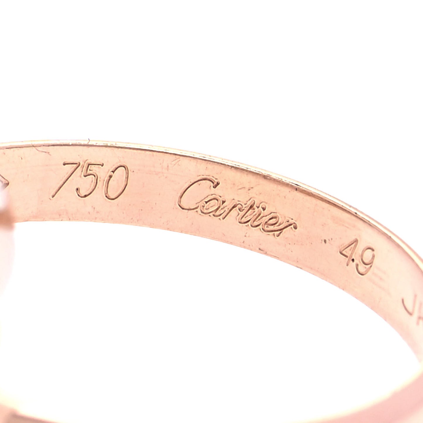 18K Pink Yellow White Gold Small Trinity Ring 49 4.75