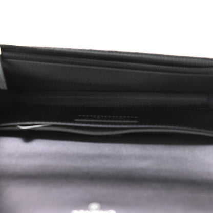 Chanel Iridescent Caviar Quilted Classic Pouch Clutch Black 5 of 13