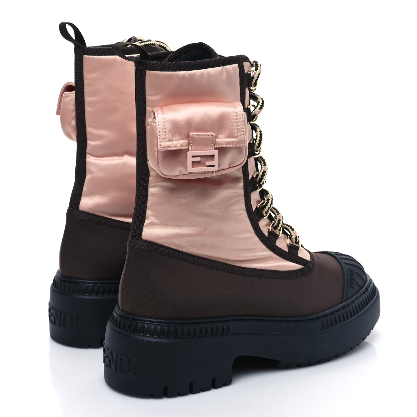 Nylon Baguette Domino 50mm Biker Boots 36.5 Baby Pink Nolita