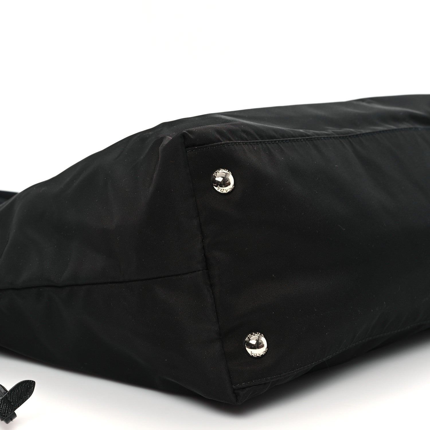 Prada Tessuto Nylon Saffiano Shopping Tote Black 8 of 9