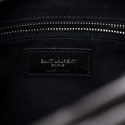 Saint Laurent Calfskin Y Quilted Monogram Small Loulou Bowling Bag Earth 6 of 12