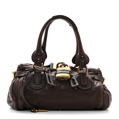 Chloe Calfskin Medium Paddington Satchel Chocolate 1 of 10