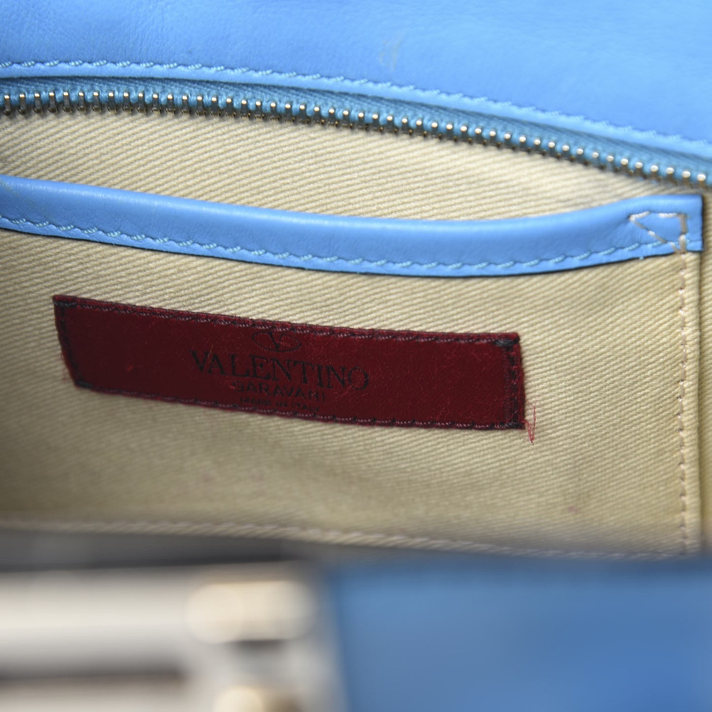 Vitello Mini Rockstud Double Handle Tote Parrot