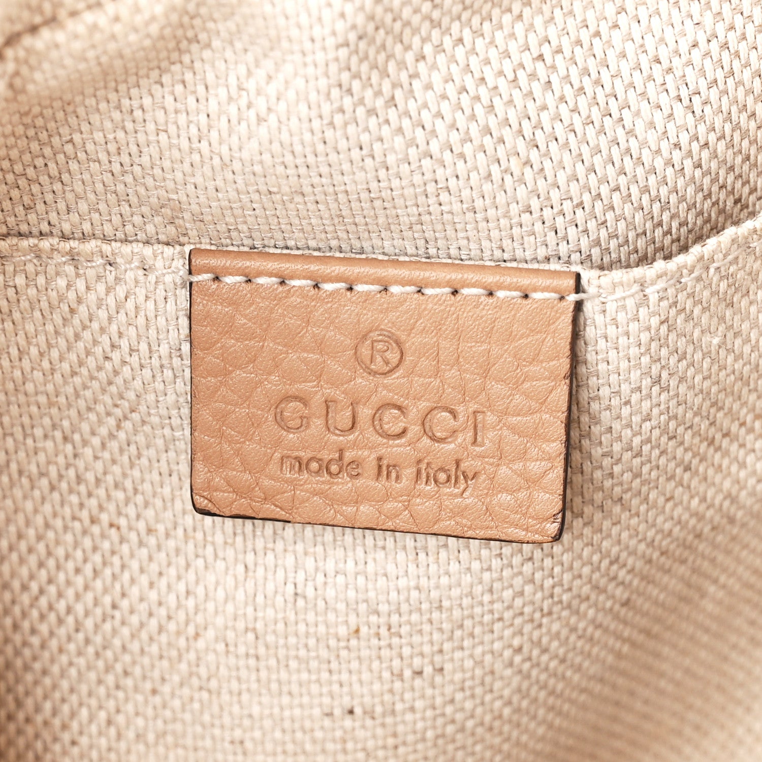 Gucci Pebbled Calfskin Small Soho Disco Bag Camelia 6 of 11