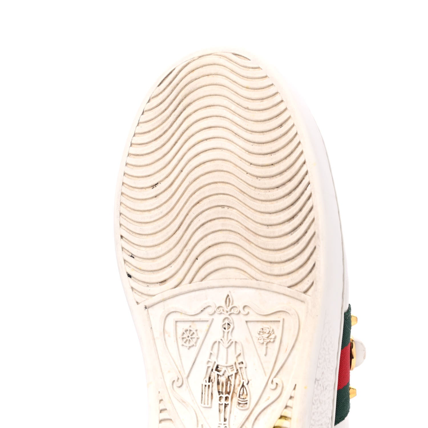 Gucci Calfskin Web Pearl Studded Womens Ace Sneakers 36.5 White 13 of 24
