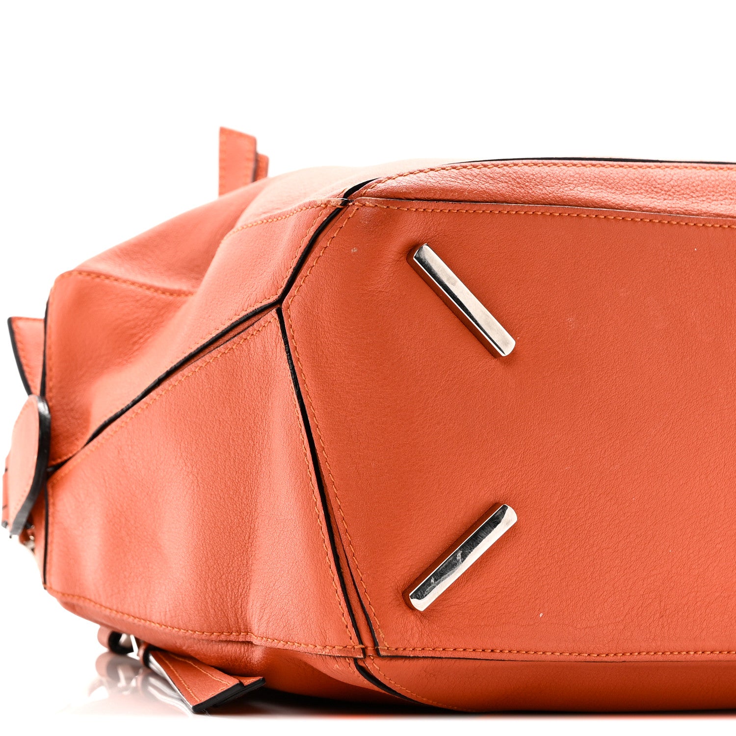 Loewe Calfskin Medium Puzzle Bag Orange 8 of 9
