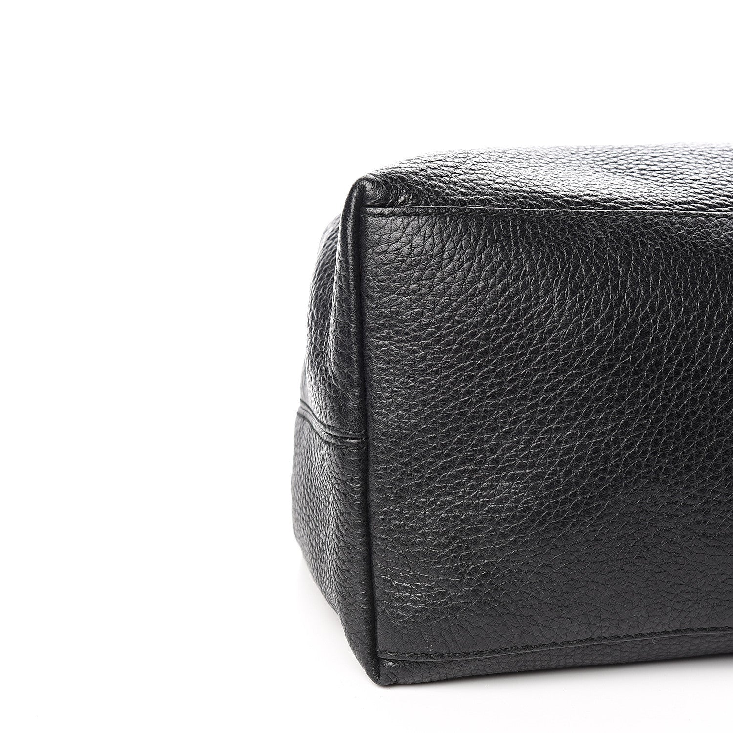 Gucci Pebbled Calfskin Large Soho Chain Shoulder Bag Black 7 of 10
