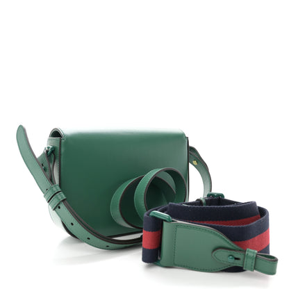 Gucci Azalea Calfskin Web Monochrome Horsebit 1955 Shoulder Bag Emerald 3 of 11