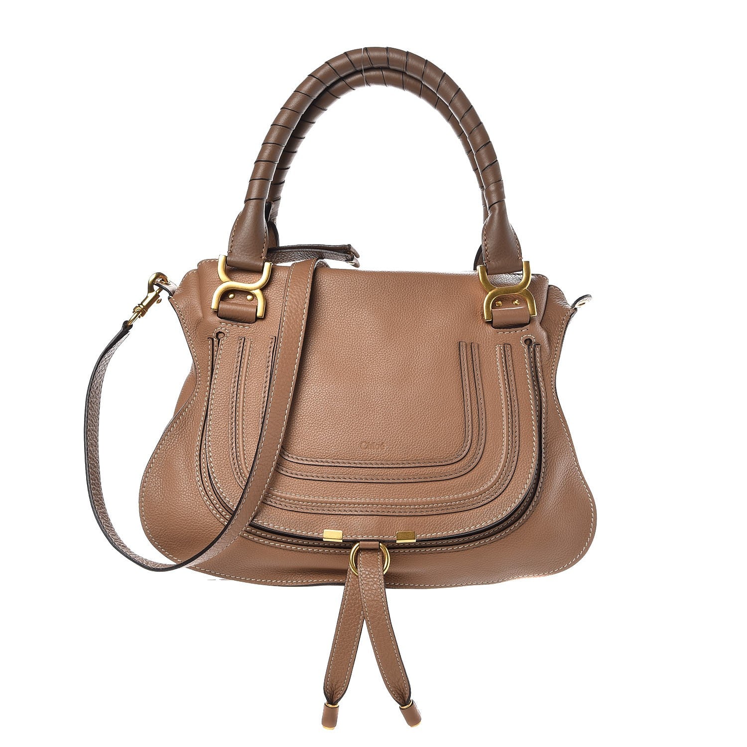 Chloe Calfskin Medium Marcie Satchel Nut 1 of 14