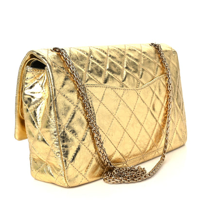 Chanel Metallic Aged Calfskin Quilted 2.55 Reissue 227 Flap Gold 3 of 9