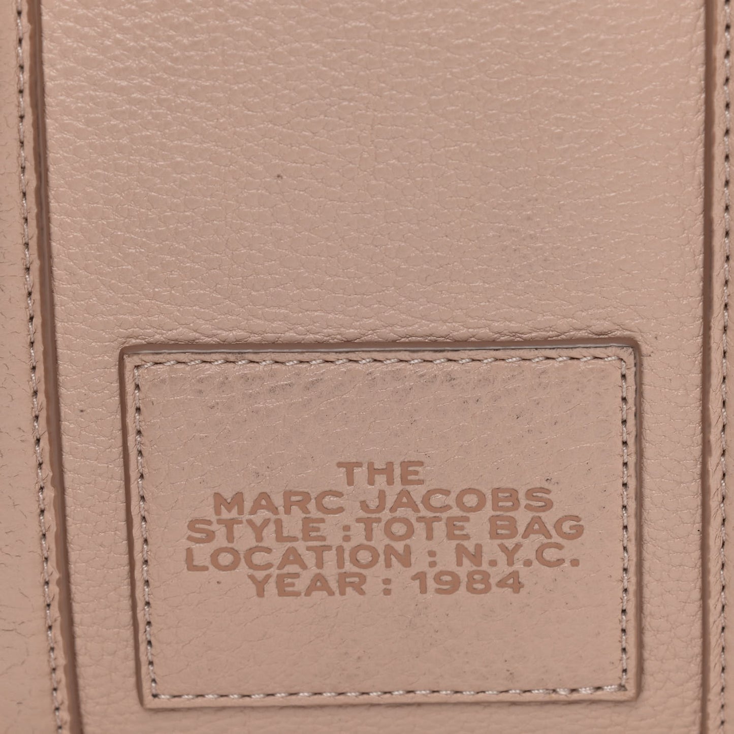 Grained Calfskin Small The Tote Bag Rose Dust