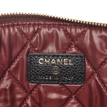 Chanel Caviar Quilted Medium Cosmetic Case Black 6 of 9