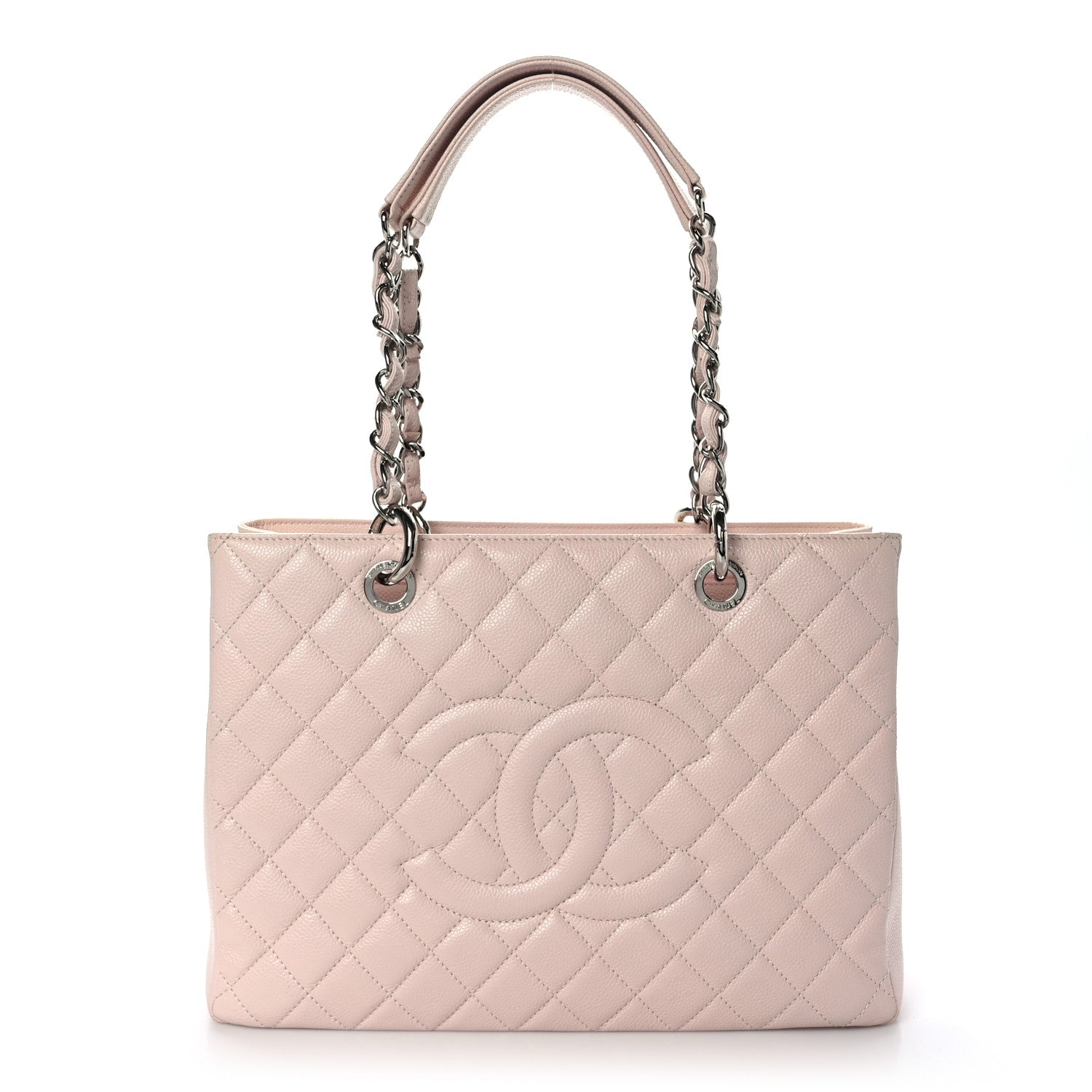 Chanel Caviar Quilted Grand Shopping Tote GST Light Pink 1 of 11