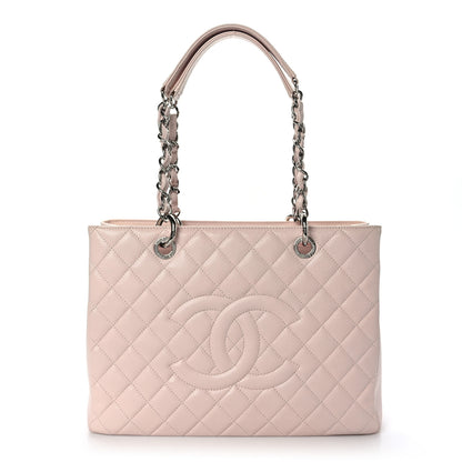Chanel Caviar Quilted Grand Shopping Tote GST Light Pink 1 of 11