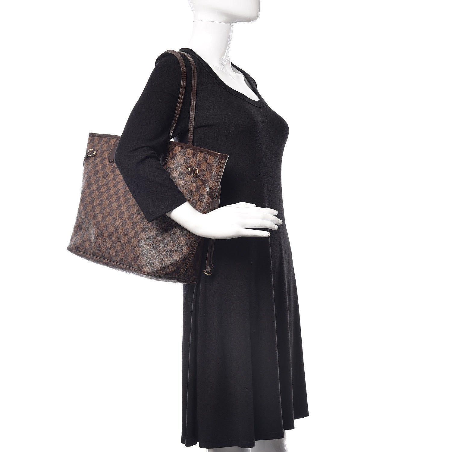 Louis Vuitton Damier Ebene Neverfull MM 2 of 21