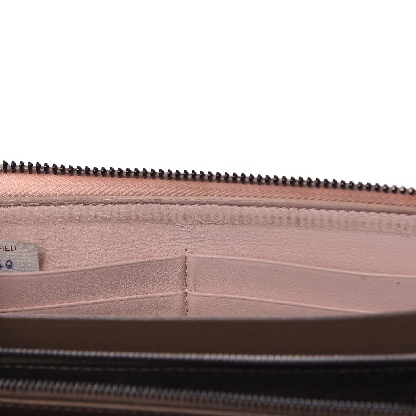 Nappa Intrecciato Zip Around Wallet Lotus