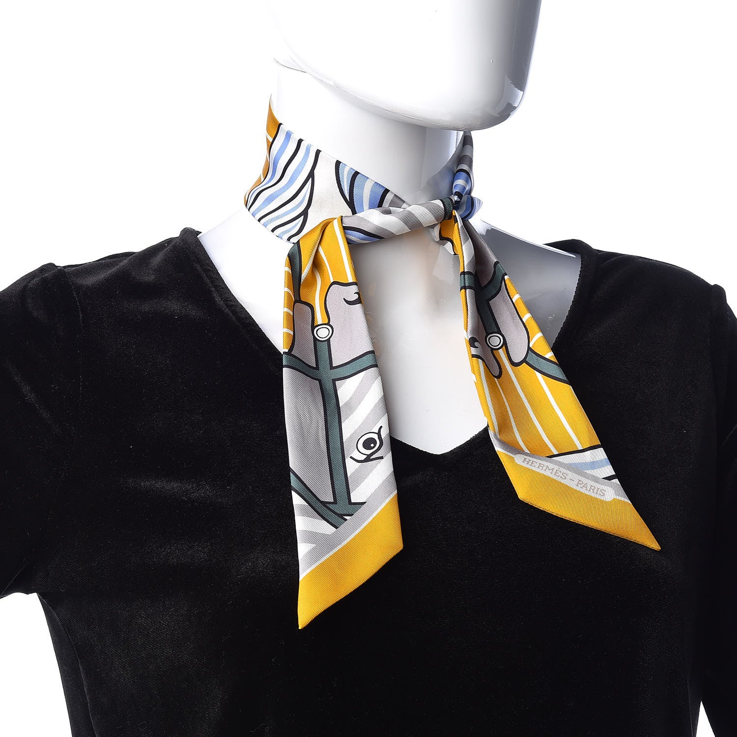 Hermes Silk Quadrige Twilly 2 of 4