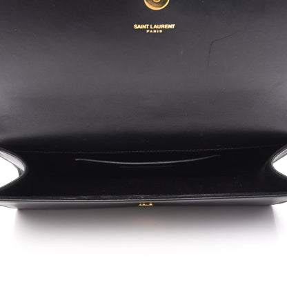 Saint Laurent Calfskin Classic Monogram Tassel Clutch Black 5 of 8