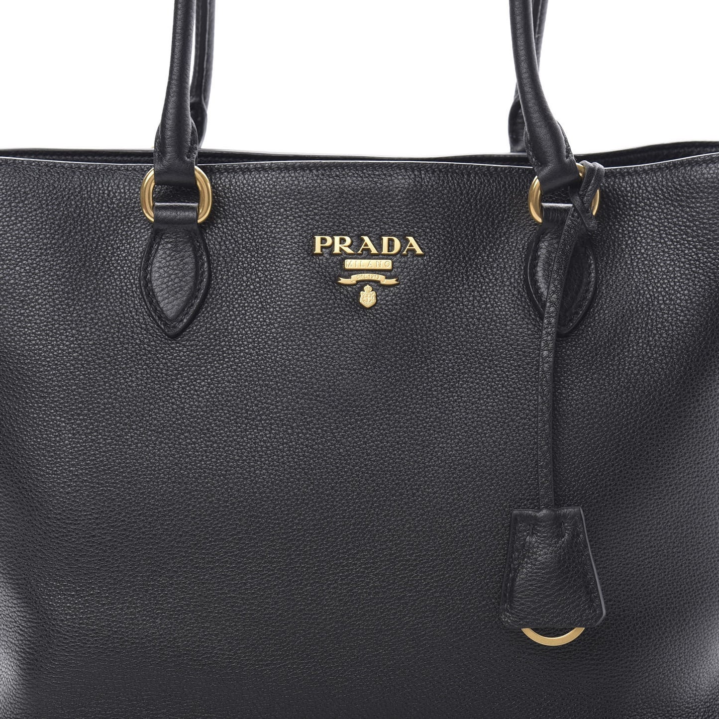 Vitello Daino Tote Black