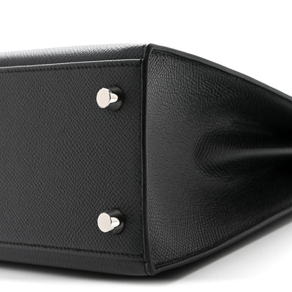Hermes Epsom Kelly Sellier 25 Black 8 of 10