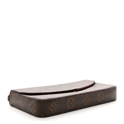 Louis Vuitton Monogram Pochette Felicie Chain Wallet Fuchsia 4 of 8