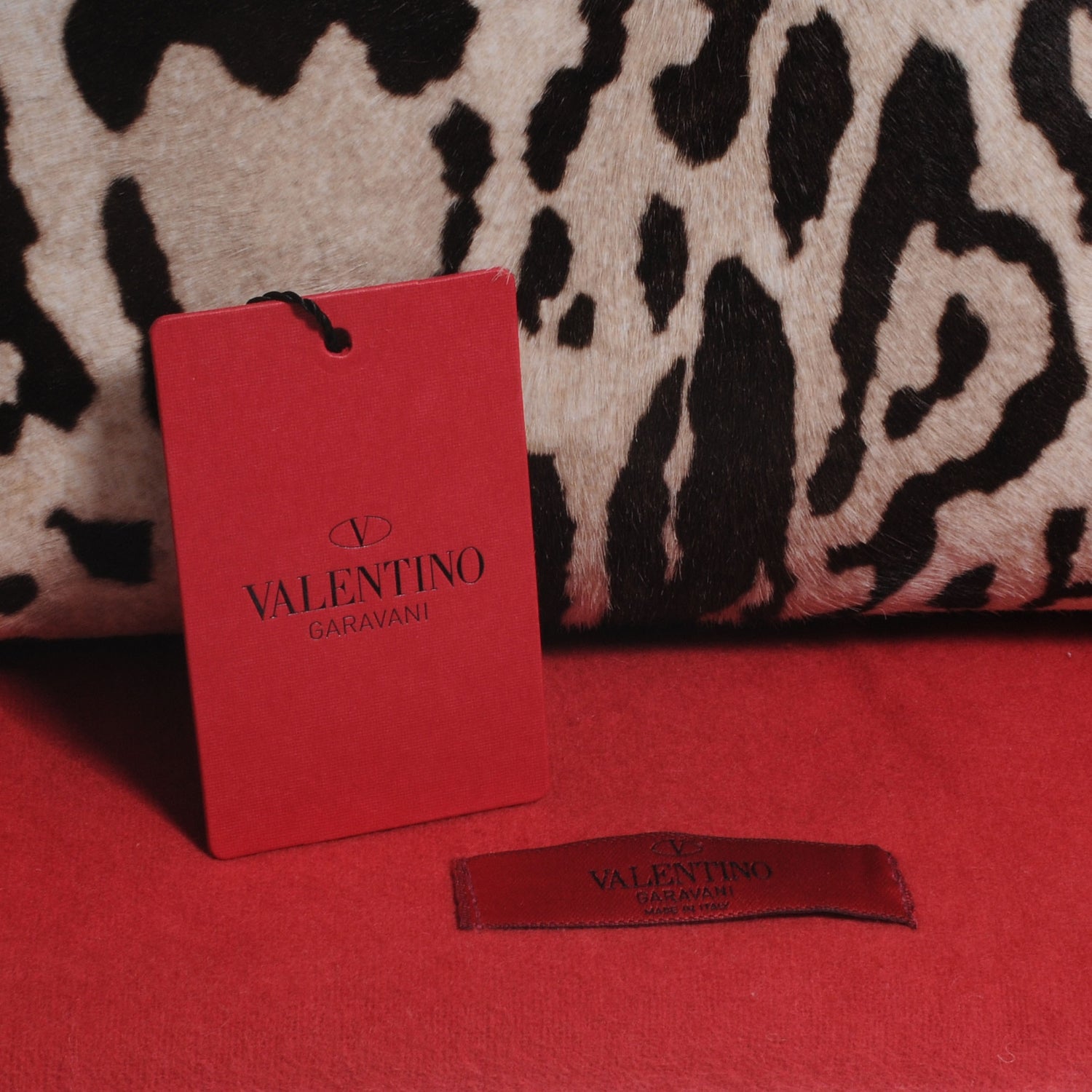 Valentino Garavani Calf Hair Leopard Print Aphrodite Bow Satchel 6 of 9