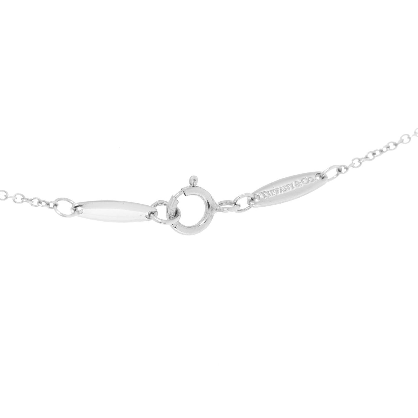 Platinum Blue Sapphire .40ct Color by the Yard Necklace