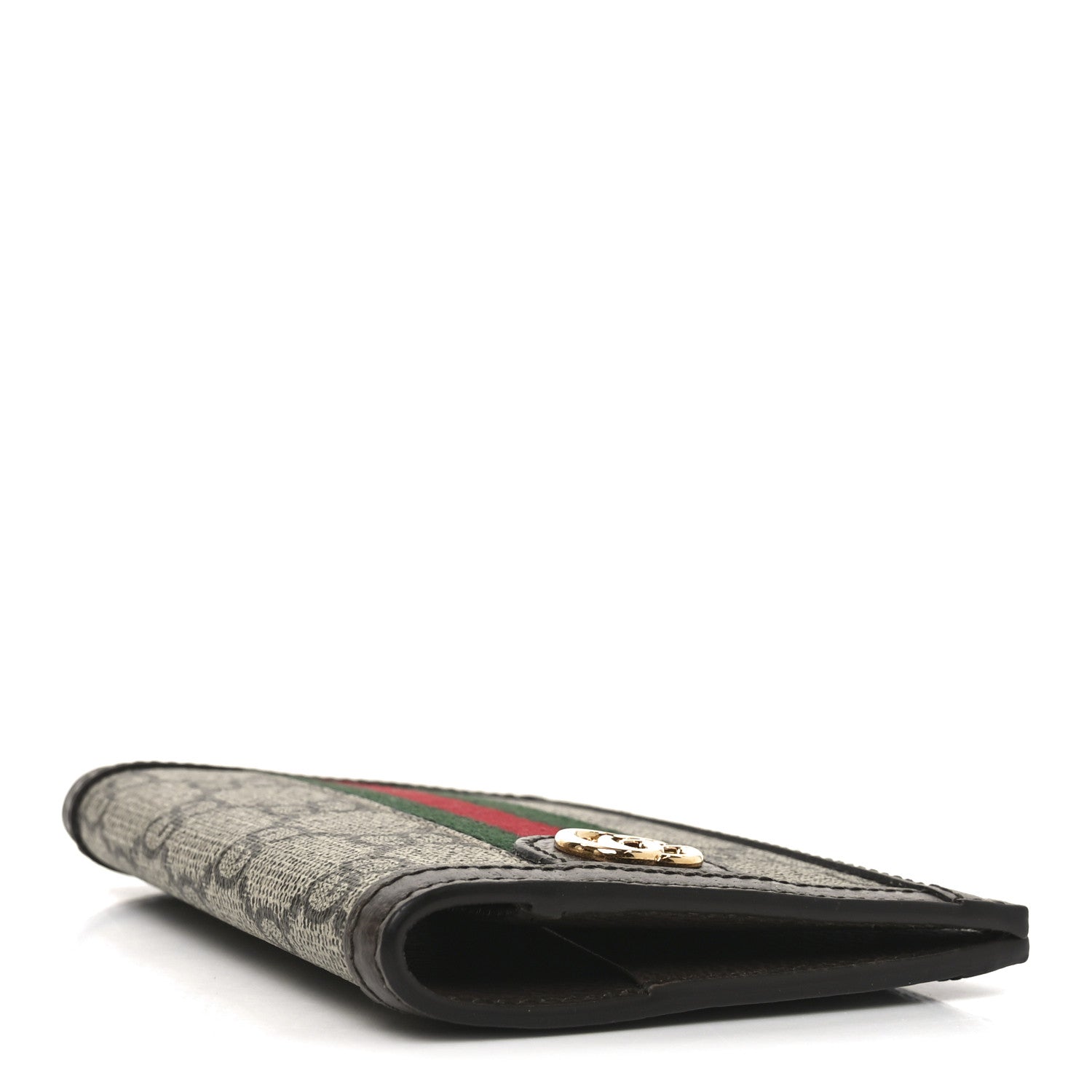 Gucci GG Supreme Monogram Web Ophidia Passport Case Beige New Acero 4 of 7