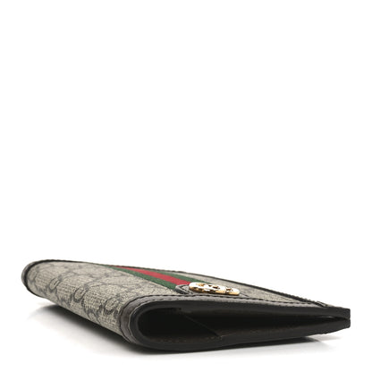 Gucci GG Supreme Monogram Web Ophidia Passport Case Beige New Acero 4 of 7