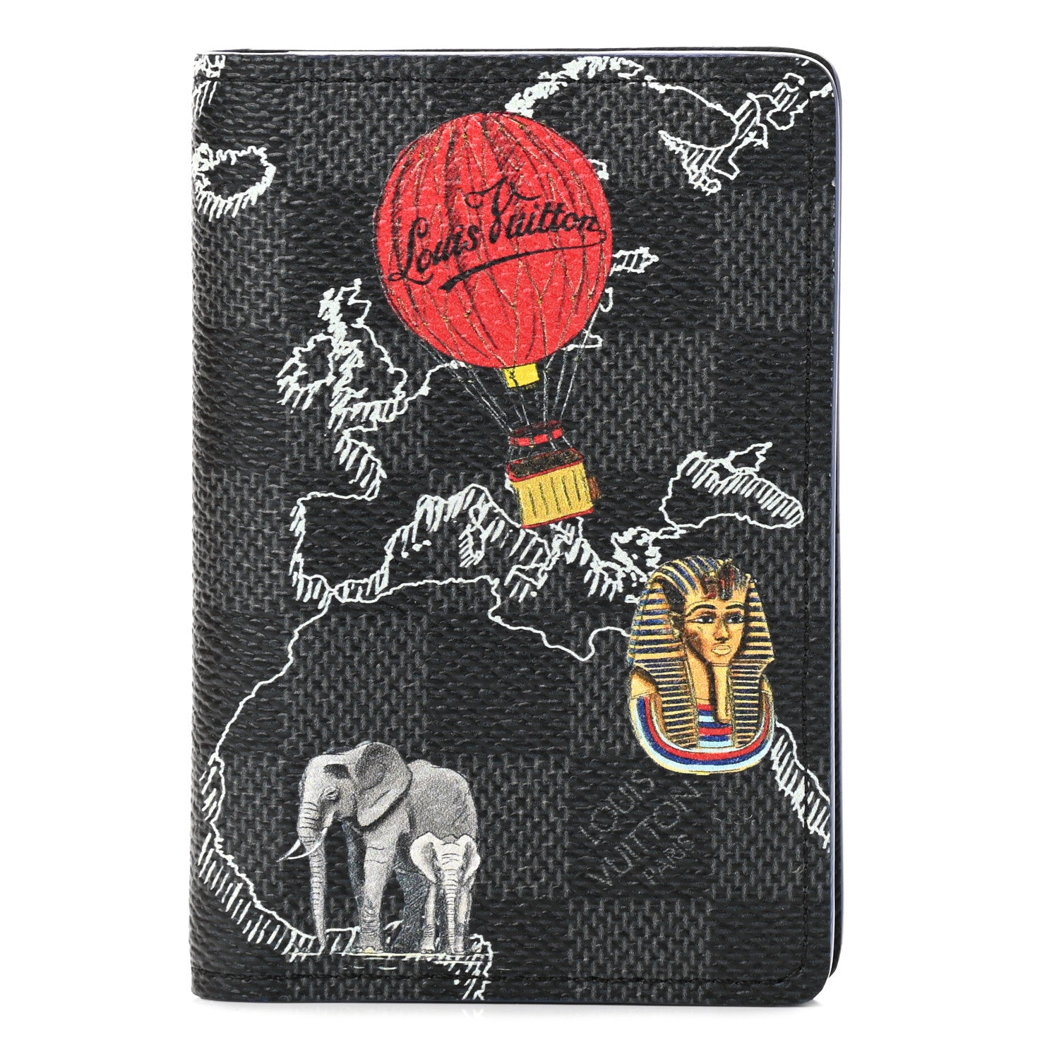 Louis Vuitton Damier Graphite World Map Pocket Organizer NM 1 of 8