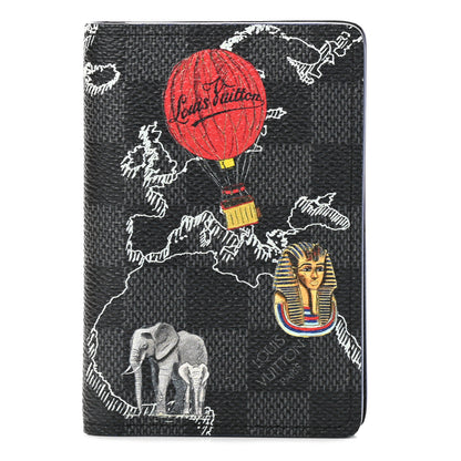 Louis Vuitton Damier Graphite World Map Pocket Organizer NM 1 of 8