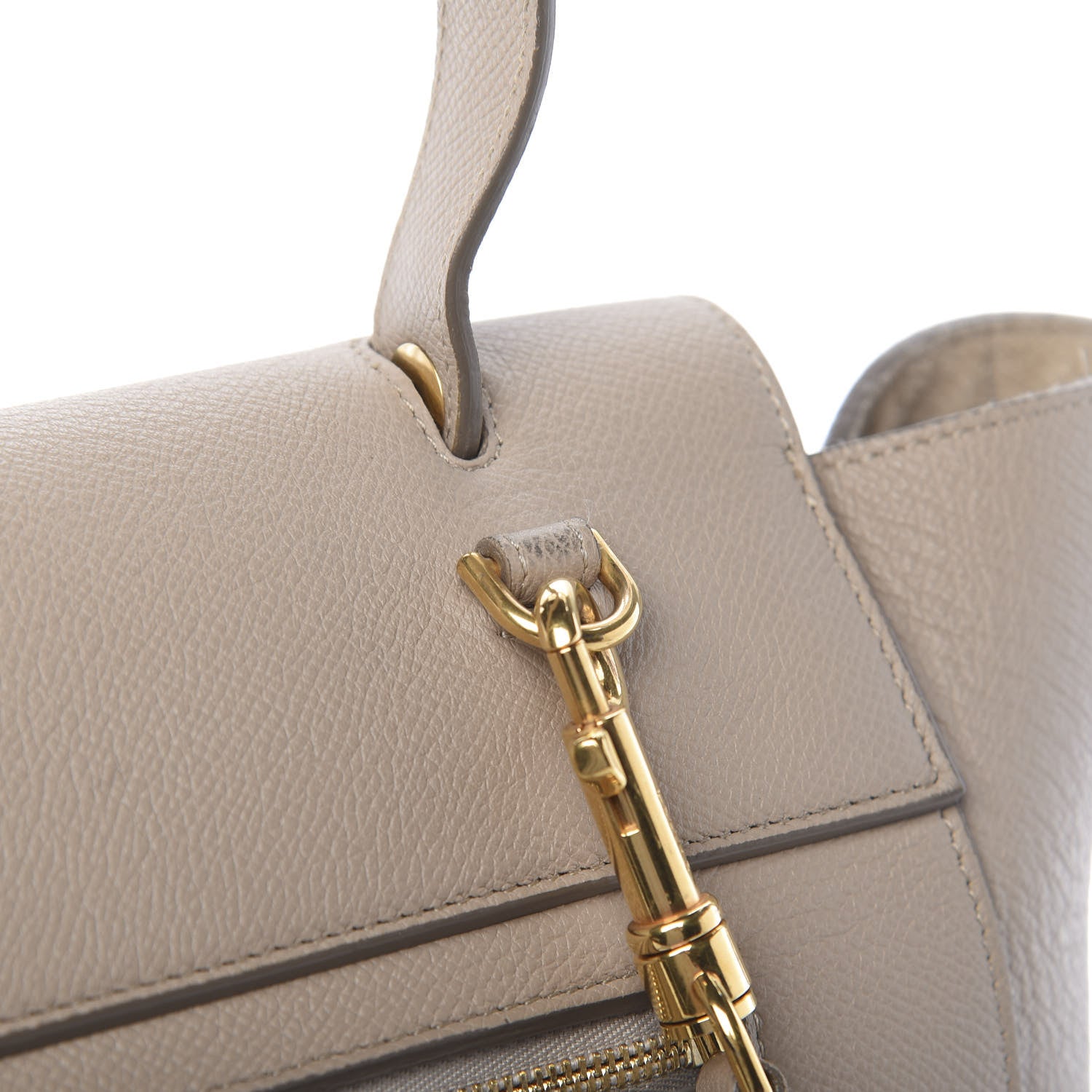 Celine Grained Calfskin Mini Belt Bag Light Taupe 11 of 15