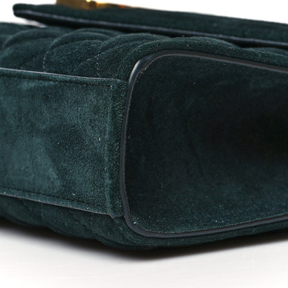 Saint Laurent Suede Mixed Matelasse Triquilt Medium Monogram Envelope Satchel Algae 9 of 11