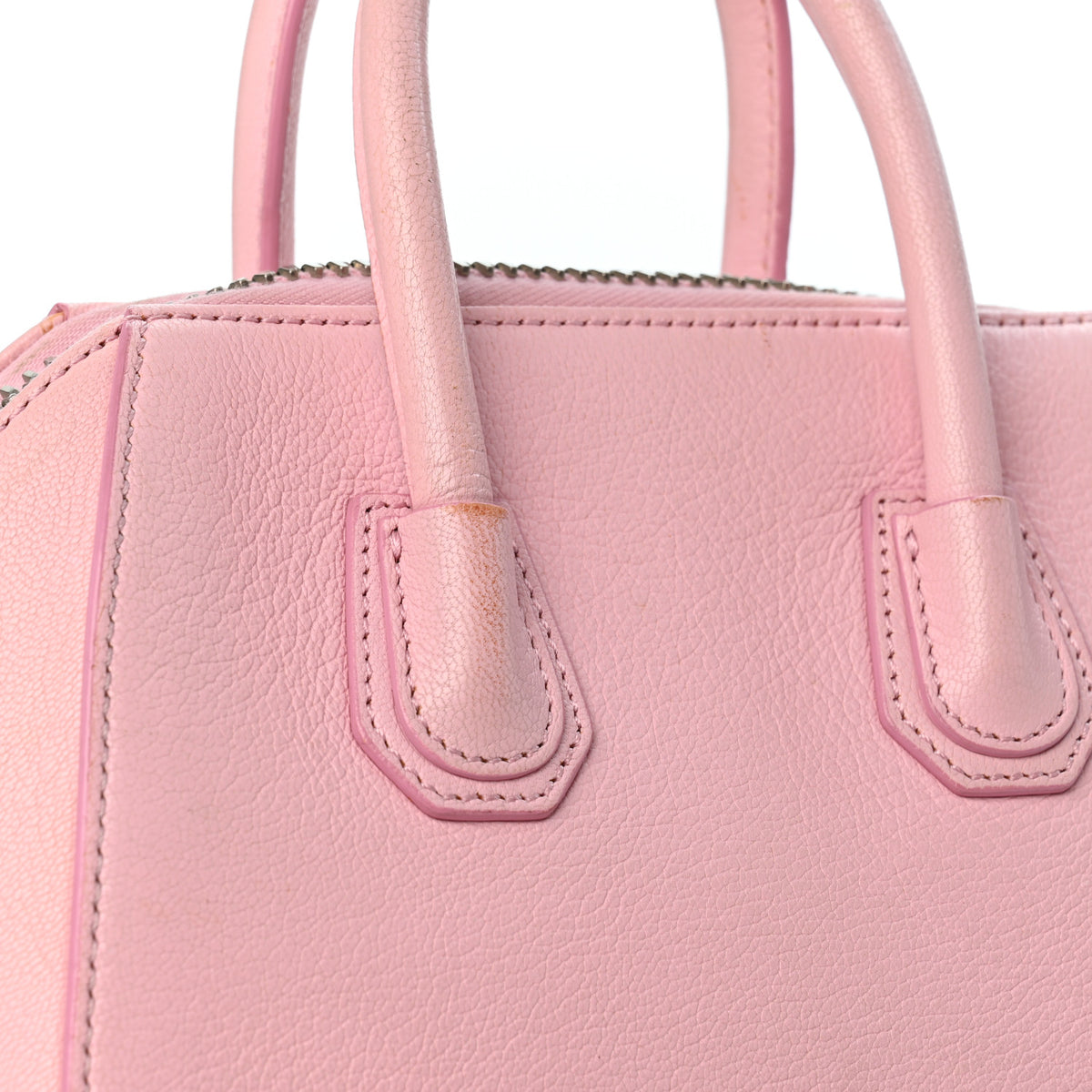 Sugar Goatskin Mini Antigona Bright Pink
