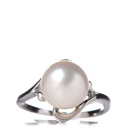 Mikimoto Platinum Akoya Pearl 9mm Ring 48 4.5 1 of 5