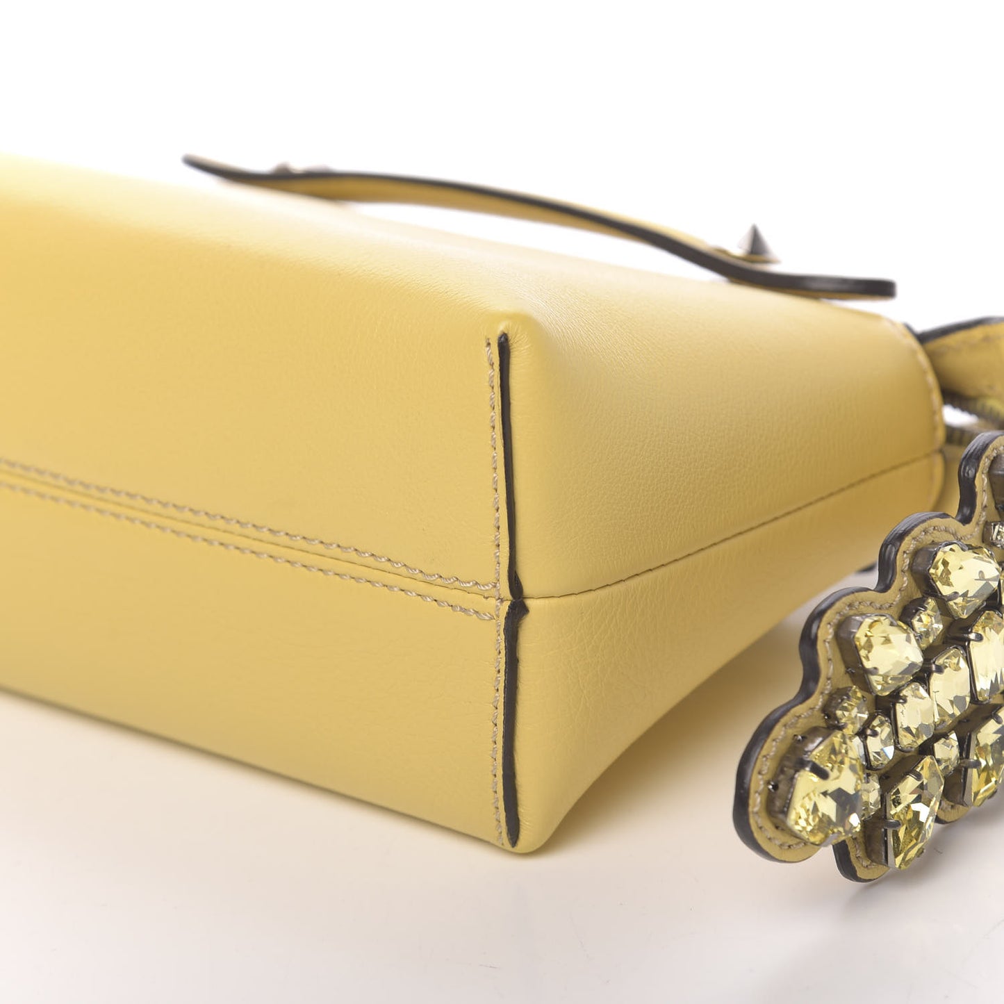 Vitello Dolce Crystal Croc Tail Mini By The Way Boston Bag Yellow