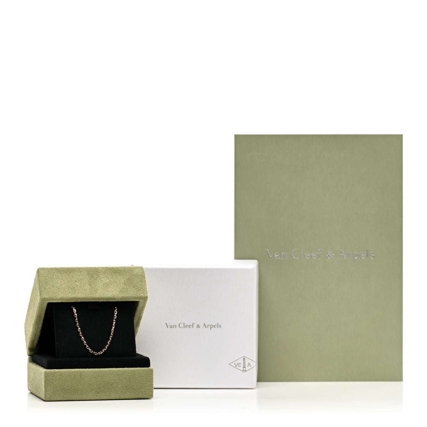 18K Yellow Gold Trace Chain Necklace 70cm