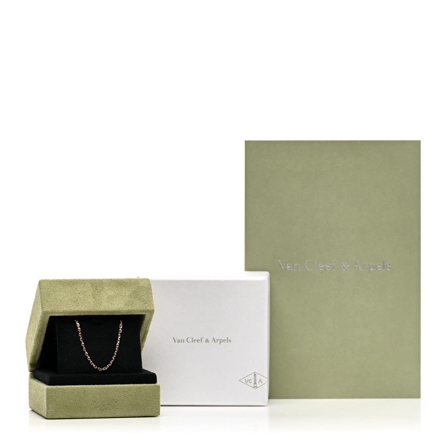 Van Cleef & Arpels 18K Yellow Gold Trace Chain Necklace 70cm 5 of 5