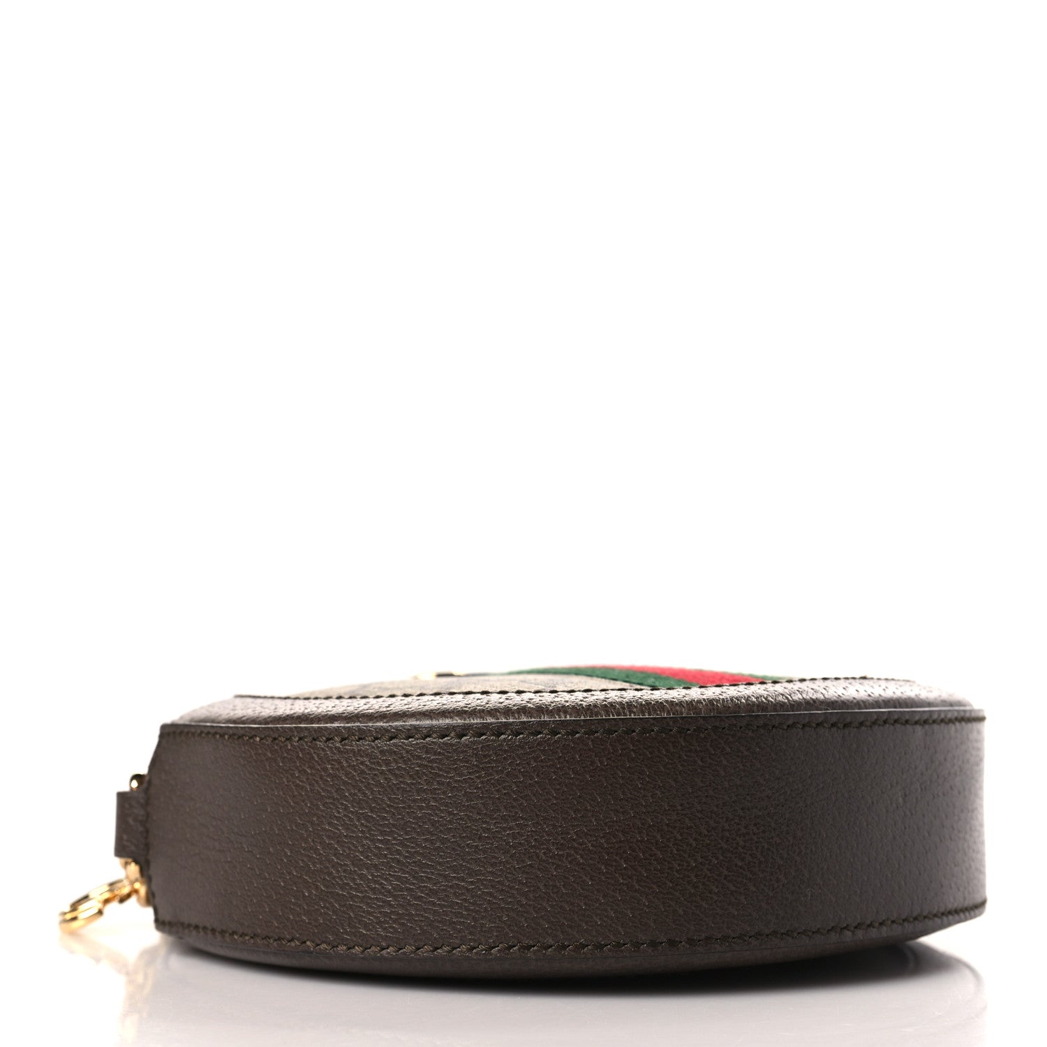 Gucci GG Supreme Monogram Web Mini Ophidia Round Shoulder Bag Brown 4 of 9