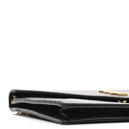 Saint Laurent Lambskin Quilted Monogram Gaby Chain Bag Black 8 of 9