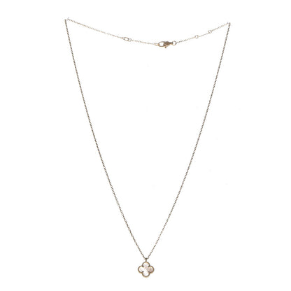 Van Cleef & Arpels 18K Yellow Gold Mother of Pearl Sweet Alhambra Pendant Necklace 3 of 8