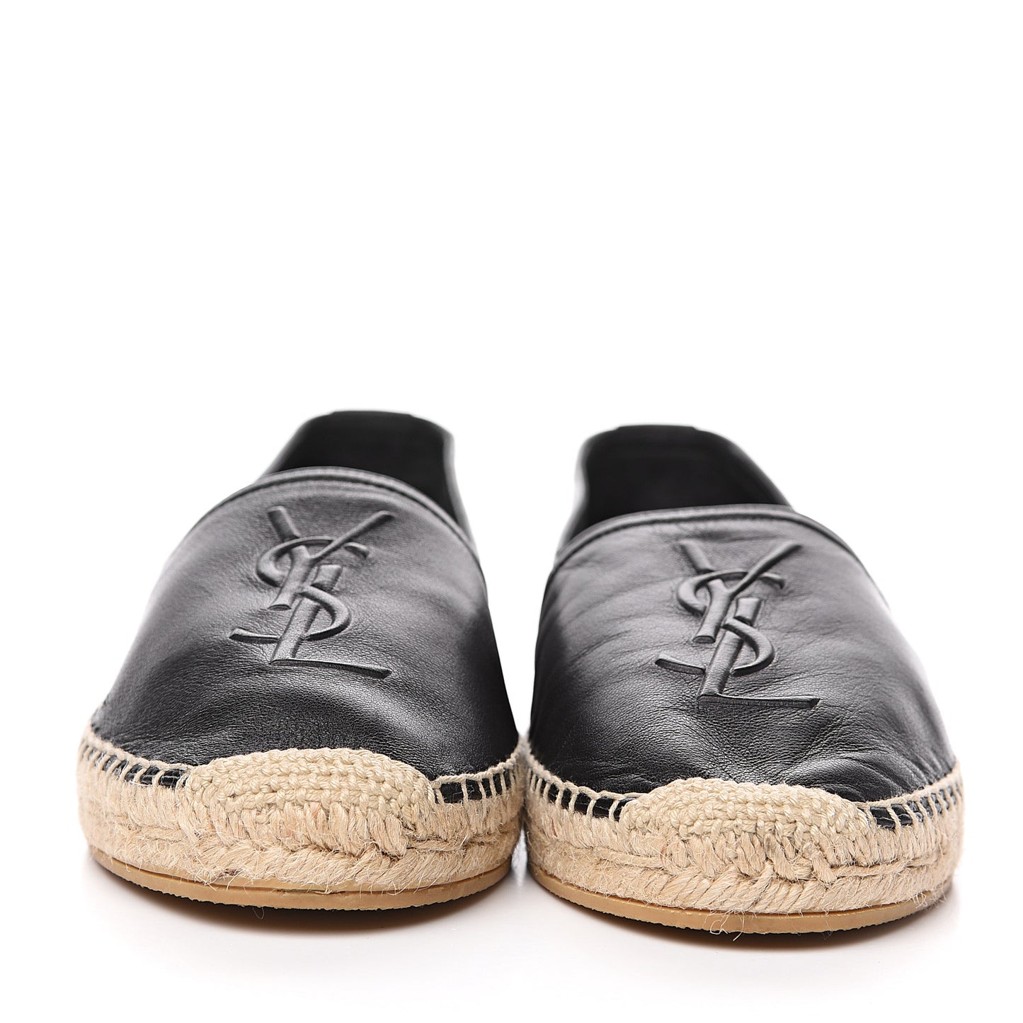 Lambskin Monogram Espadrilles 39.5 Black