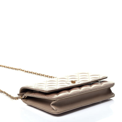Chanel Metallic Calfskin Reissue Wallet On Chain WOC Gold 4 of 9