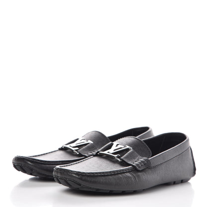 Louis Vuitton Taiga Monte Carlo Moccasin Loafers 8 Black 3 of 8