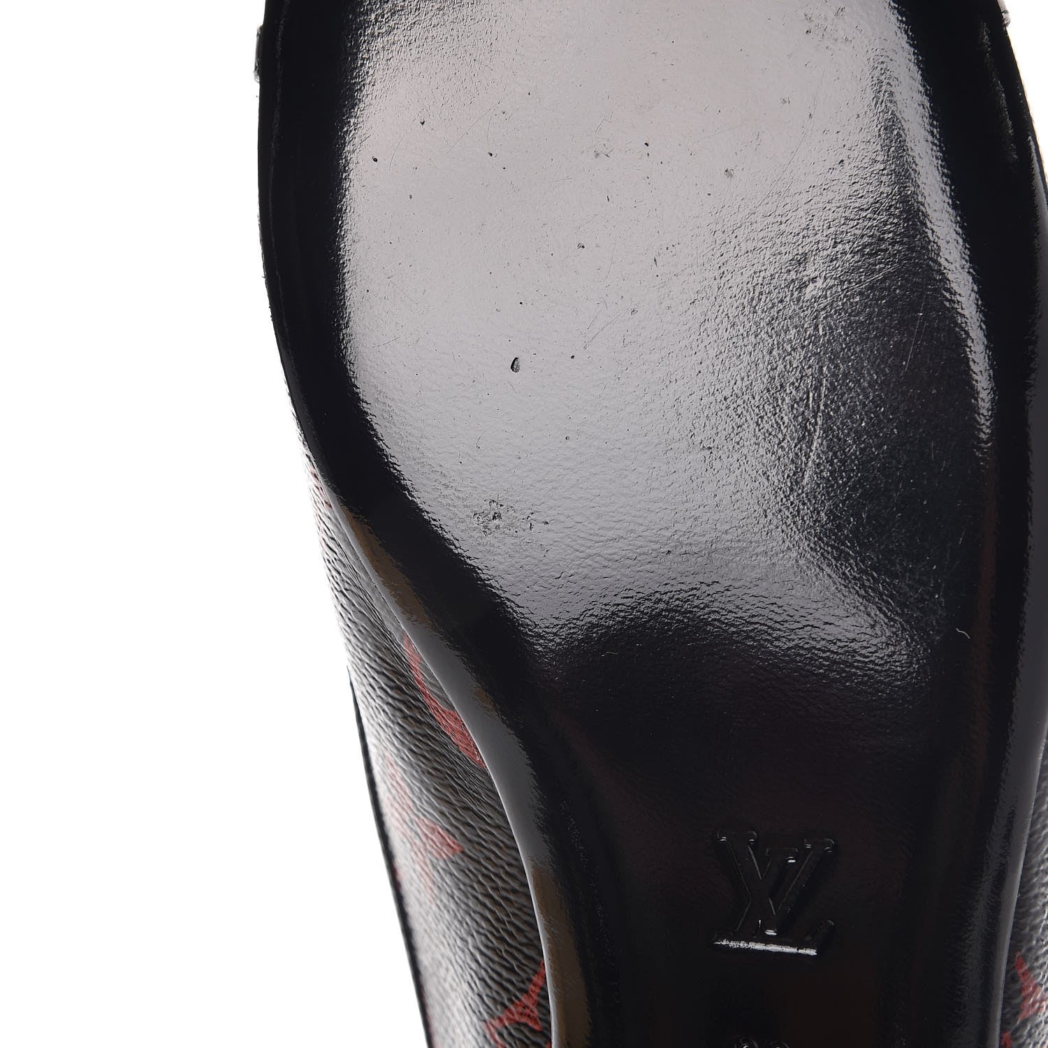 Louis Vuitton Monogram Infrarouge New Revival Ballerina Flats 39 Black 9 of 9