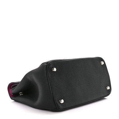Christian Dior Bullcalf Medium Be Dior Flap Black Fraise 4 of 12